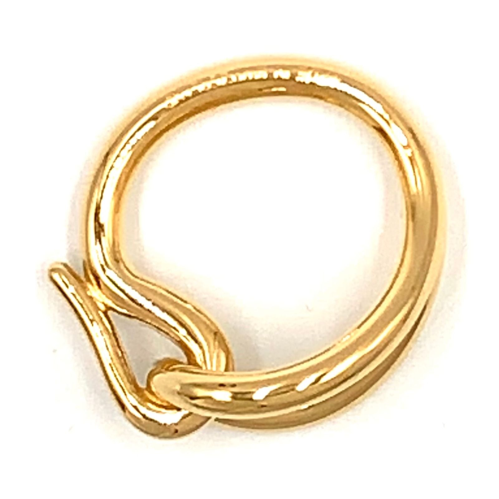 Hermes Jumbo Scarf Ring Metal Gold — view 3