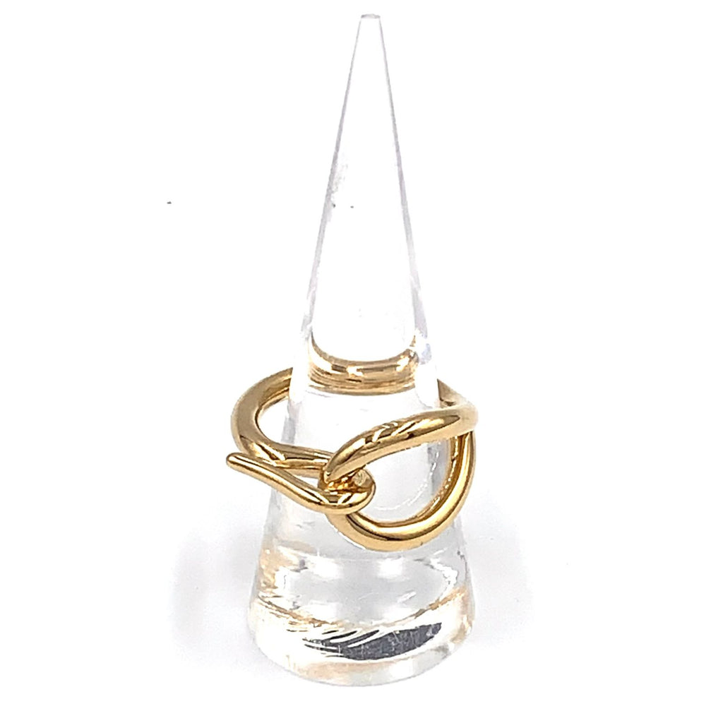 Hermes Jumbo Scarf Ring Metal Gold — view 5