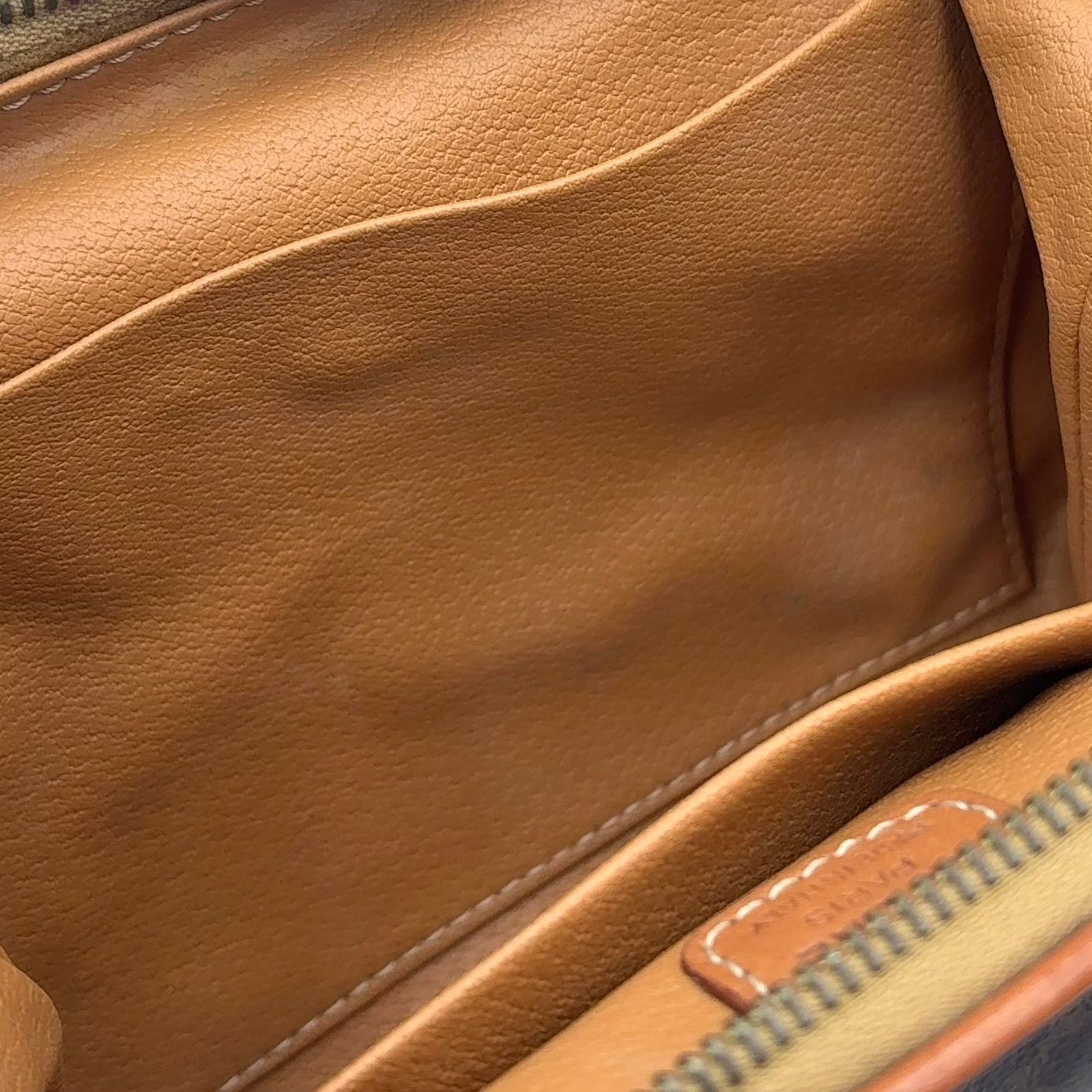 Celine Macadam Pattern Leather Brown Clutch Gold — view 7