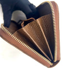 Gucci Zip Around Leather Canvas Brown Wallet Gold — view 8