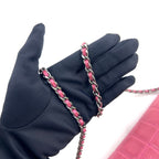 Chanel Choco Bar Lambskin Pink Chain Shoulder Bag Gold — view 6