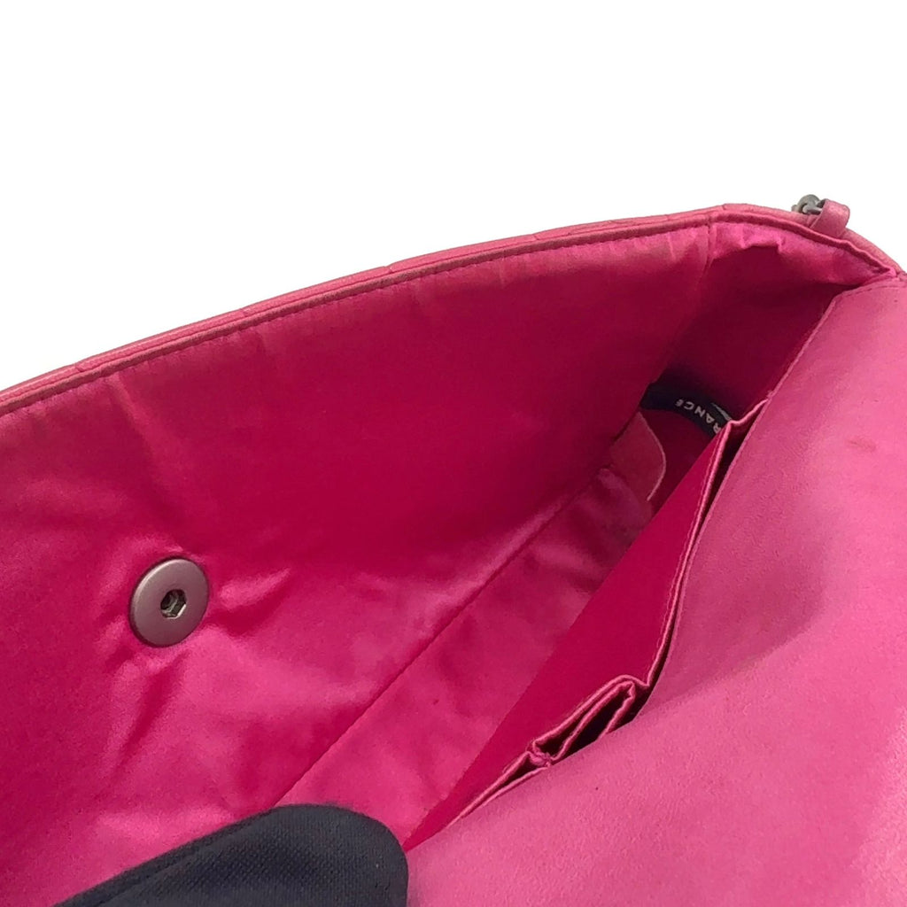 Chanel Choco Bar Lambskin Pink Chain Shoulder Bag Gold — view 8