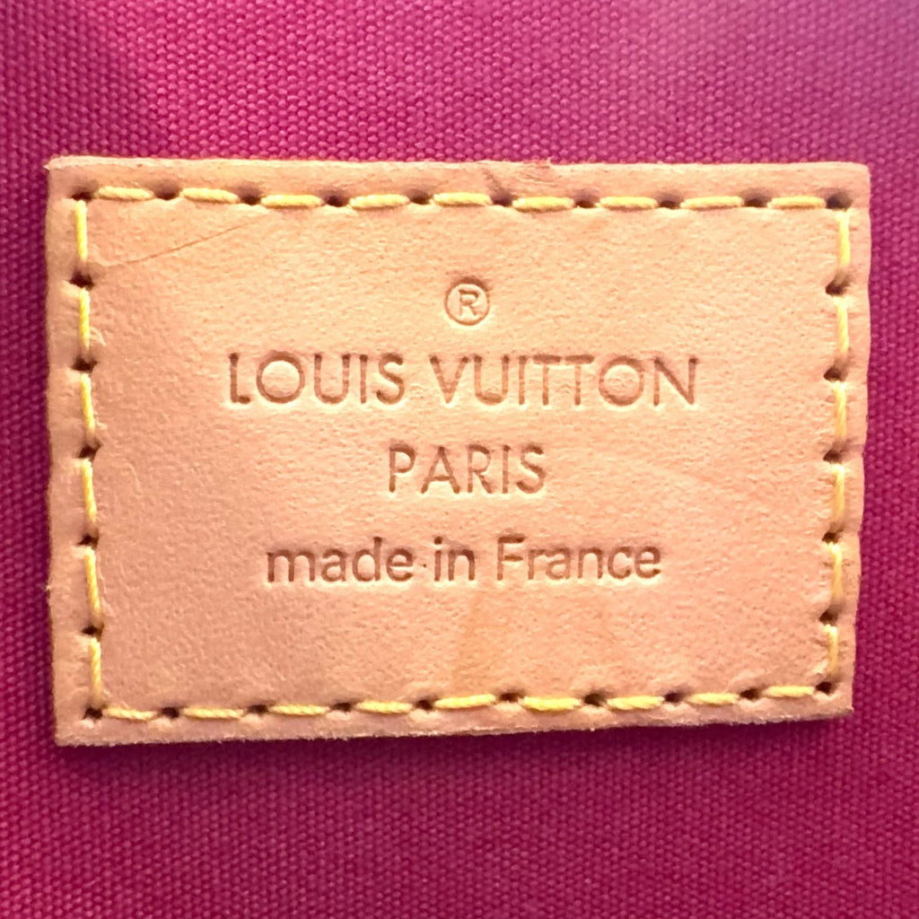 Louis Vuitton Alma BB Monogram Vernis Rose Indien Enamel Leather Pink Handbag — view 4