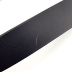 Gucci Interlocking Buckle Leather Black Belt Silver — view 4