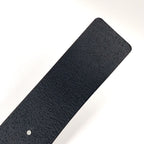 Gucci Interlocking Buckle Leather Black Belt Silver — view 8