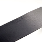 Gucci Interlocking Buckle Leather Black Belt Silver — view 5