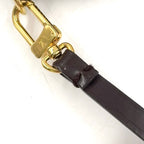 Louis Vuitton Pochette Accessoire Damier Ebene Leather Brown Handbag Gold — view 6