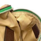 Gucci the North Face Leather Nylon Green Beige Belt Bag Silver — view 9