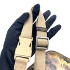 Gucci the North Face Leather Nylon Green Beige Belt Bag Silver — view 7