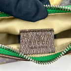 Gucci the North Face Leather Nylon Green Beige Belt Bag Silver — view 4