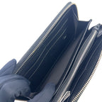 Gucci Lila Zip Around Leather Black Wallet Silver — view 6