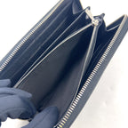 Gucci Lila Zip Around Leather Black Wallet Silver — view 7