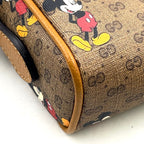 Gucci Disney Micro GG Leather Brown Shoulder Bag Gold — view 7
