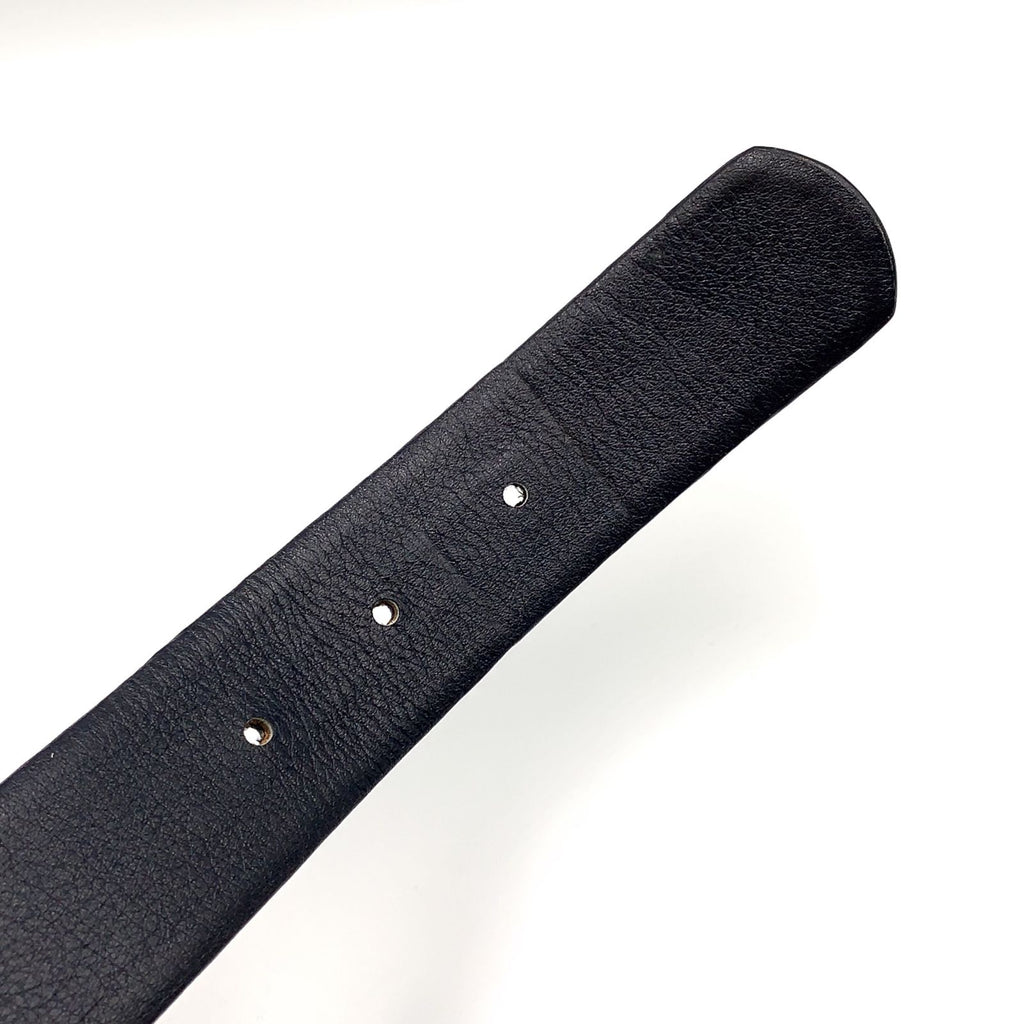 Dior Trotter Leather Canvas Navy Belt Gold — view 3