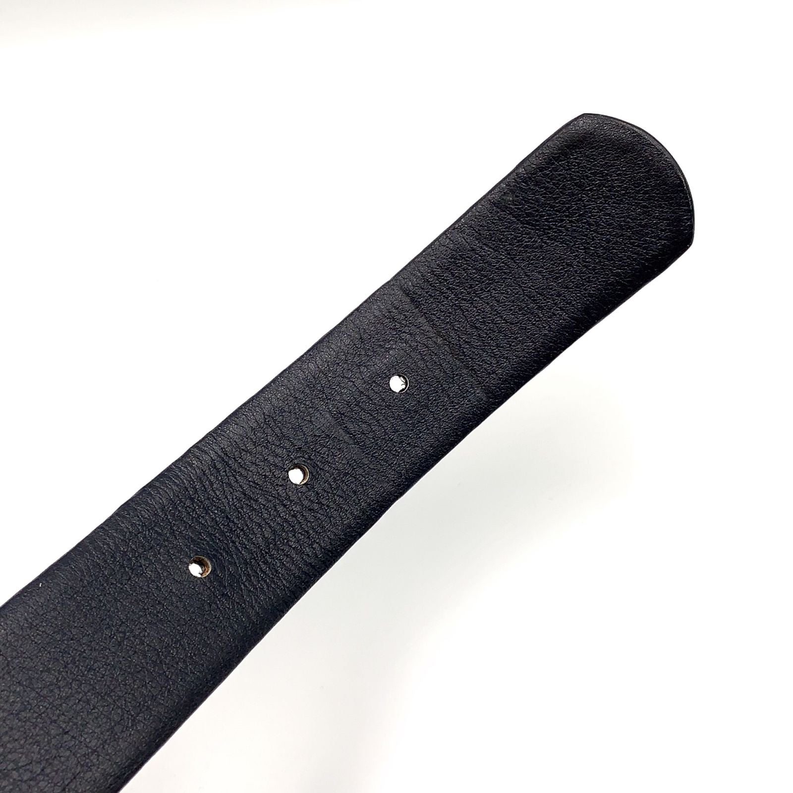 Dior Trotter Leather Canvas Navy Belt Gold — view 3