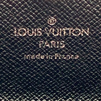 Louis Vuitton Portefeuille Sarah Leather Black Wallet Silver — view 4