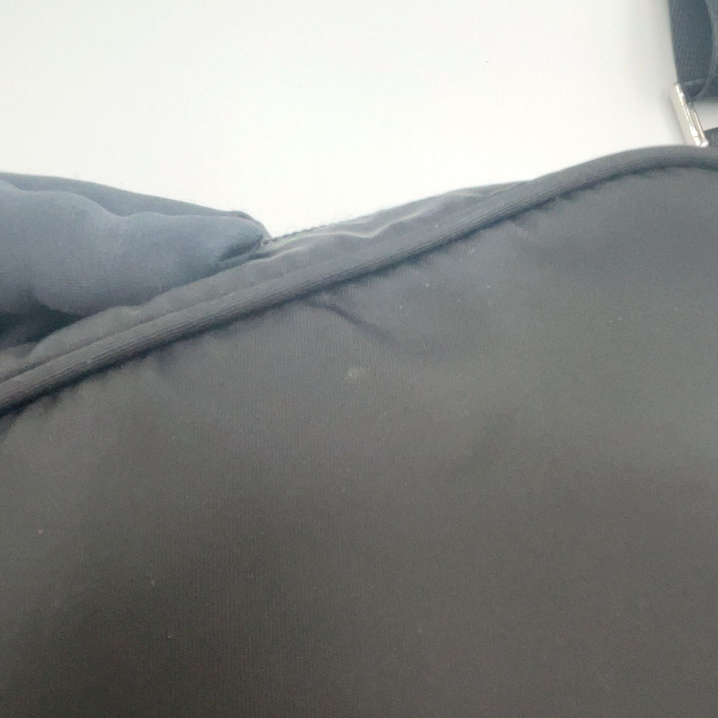 Prada Re-Nylon Black Shoulder Bag Silver — view 9