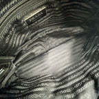 Prada Re-Nylon Black Shoulder Bag Silver — view 3