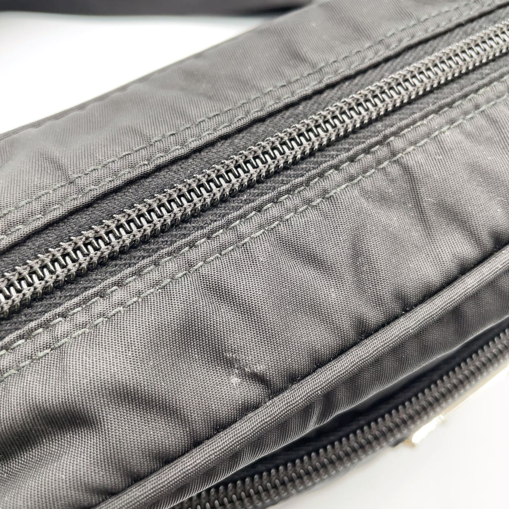 Prada Re-Nylon Black Shoulder Bag Silver — view 8