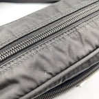 Prada Re-Nylon Black Shoulder Bag Silver — view 8