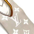 Louis Vuitton Bandeau BB Ultimate Ribbon Silk Beige Scarf — view 6