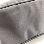 Prada Re-Nylon Black Shoulder Bag Silver — view 6