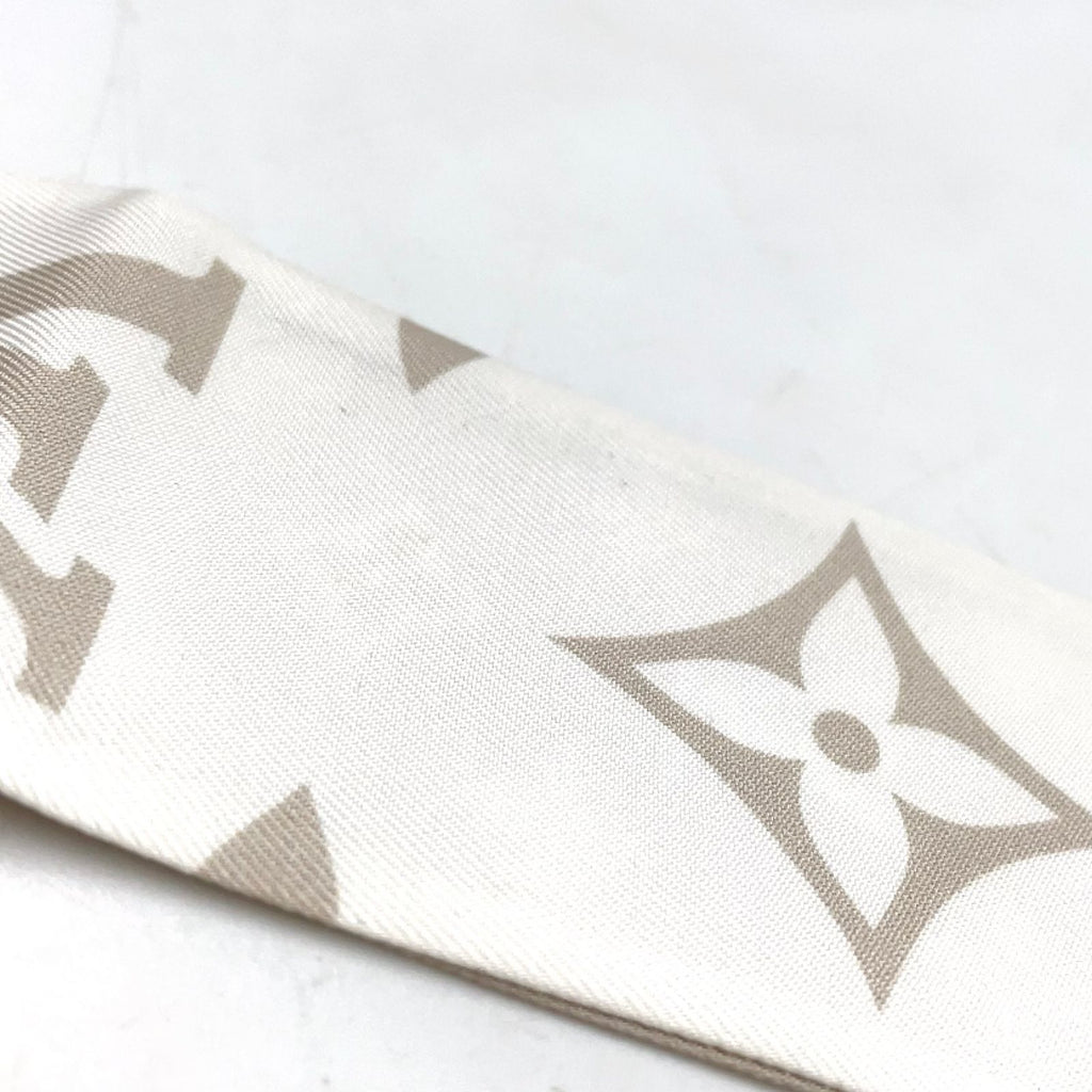 Louis Vuitton Bandeau BB Ultimate Ribbon Silk Beige Scarf — view 4