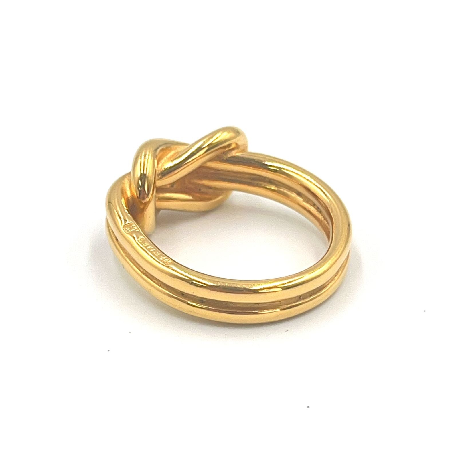 Hermes Atame Scarf Ring Metal Gold — view 3