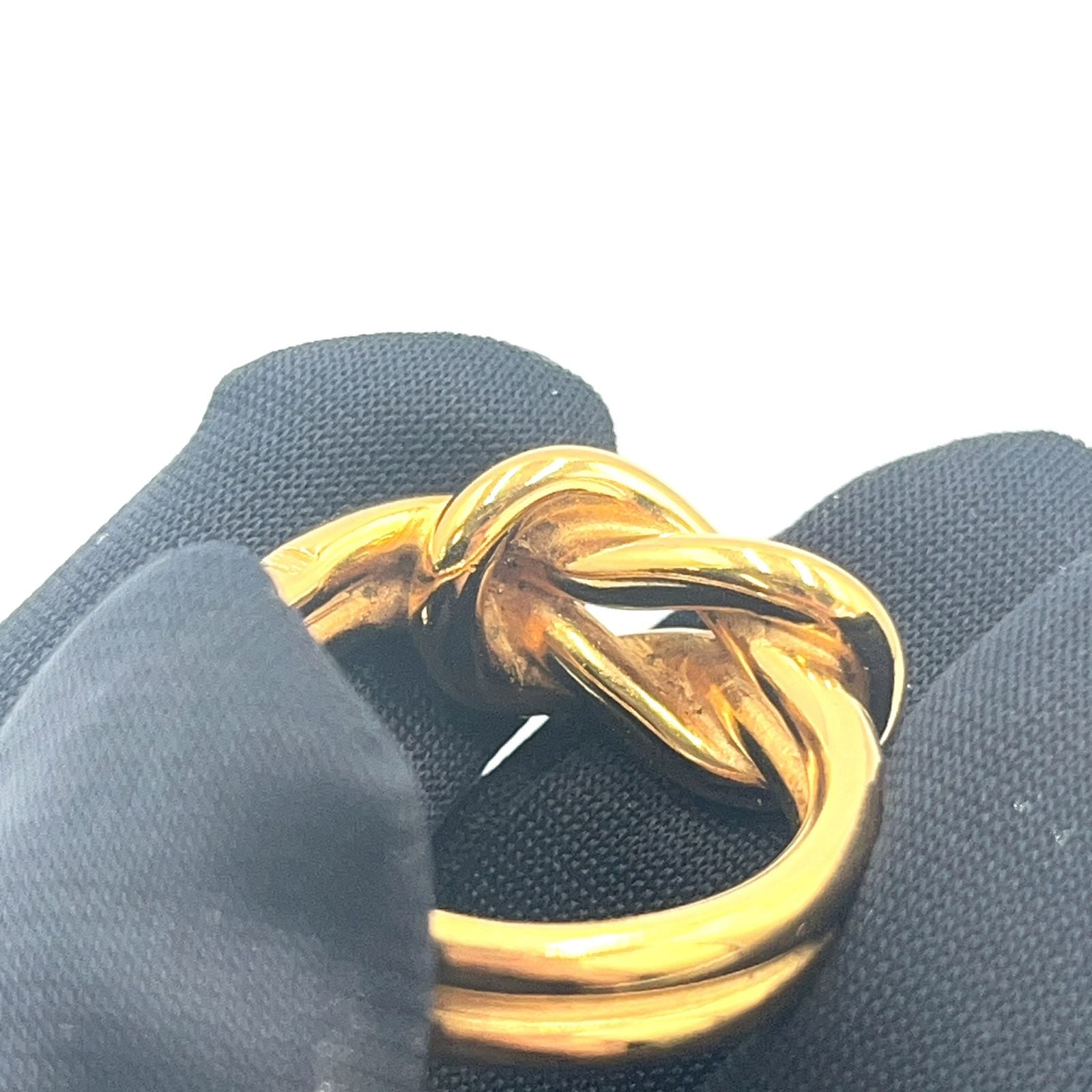 Hermes Atame Scarf Ring Metal Gold — view 6
