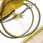 Hermes Carre 90 les Voitures a Transformation Foldable Covered Wagon Silk Beige — view 8