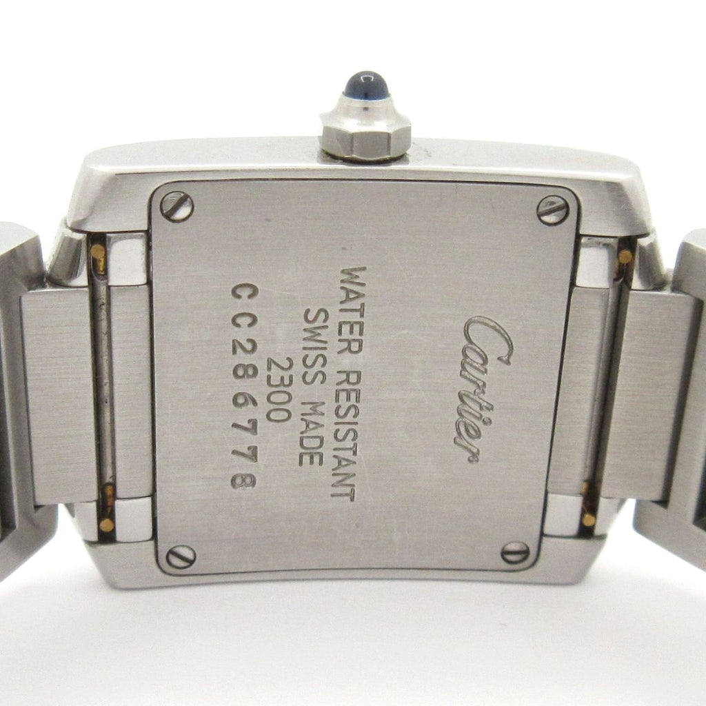 Cartier Watch Tank Francaise SM SS Ivory — view 3