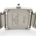 Cartier Watch Tank Francaise SM SS Ivory — view 3