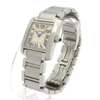 Cartier Watch Tank Francaise SM SS Ivory — view 2