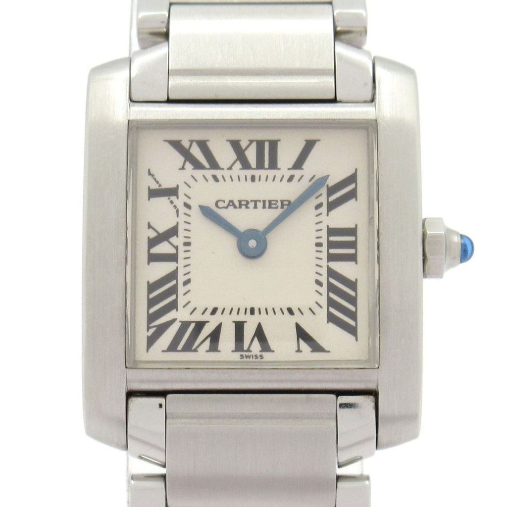 Cartier Watch Tank Francaise SM SS Ivory