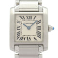 Cartier Watch Tank Francaise SM SS Ivory