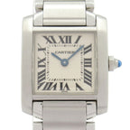 Cartier Watch Tank Francaise SM SS Ivory
