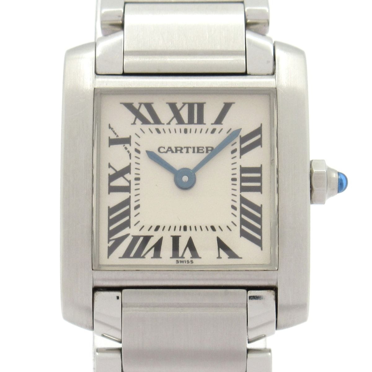 Cartier Watch Tank Francaise SM SS Ivory