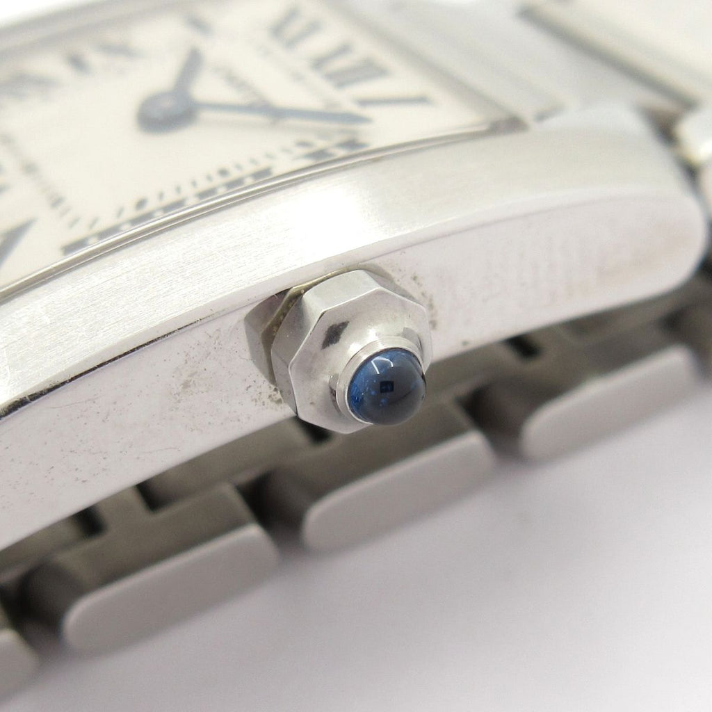 Cartier Watch Tank Francaise SM SS Ivory — view 9