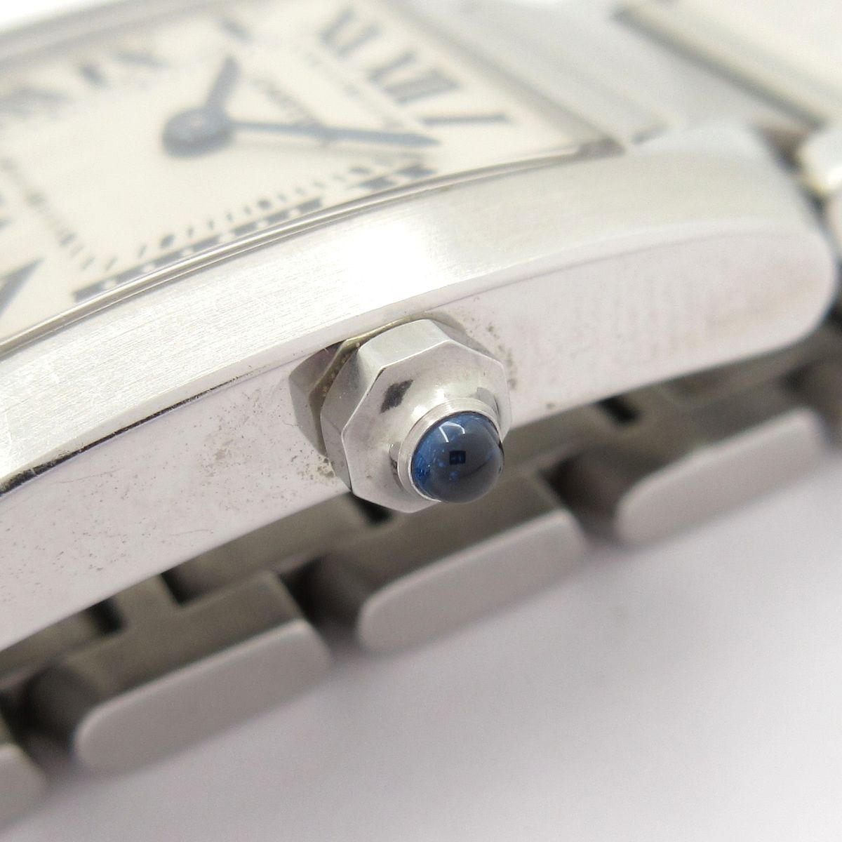 Cartier Watch Tank Francaise SM SS Ivory — view 9