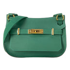 Hermes Shoulder Bag Gipsiere Mini Vert Moyanne Gold