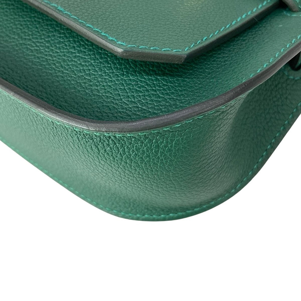 Hermes Shoulder Bag Gipsiere Mini Vert Moyanne Gold — view 6