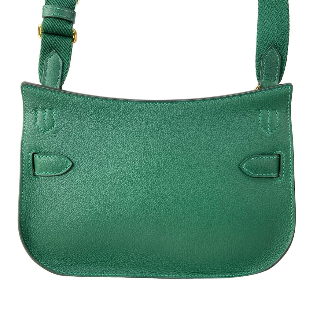 Hermes Shoulder Bag Gipsiere Mini Vert Moyanne Gold — view 3
