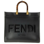 Fendi Tote Sunshine Black Leather
