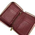 Celine Bifold Wallet Midi Amzip Around Ivory Zip Leather — view 3