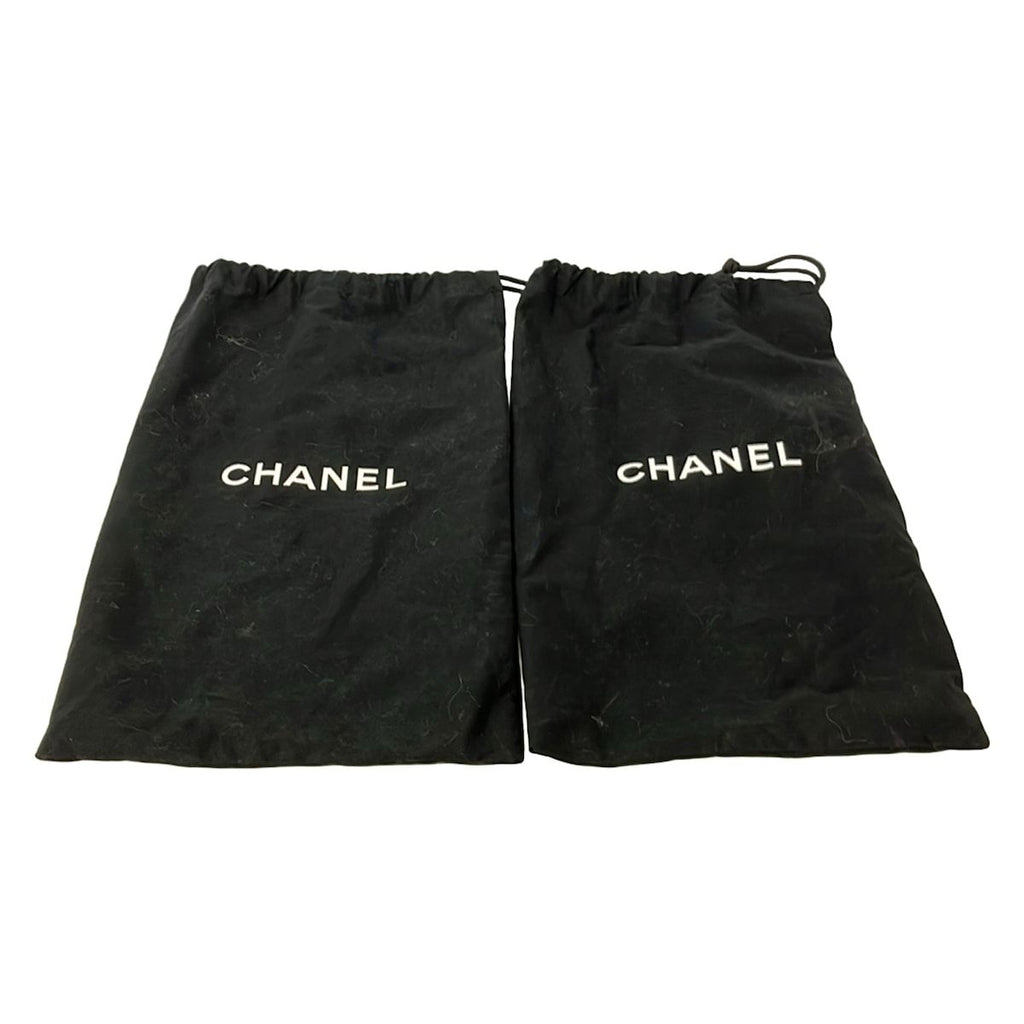 Chanel Mules 36 Black CC Logo Ruffle Leather — view 7