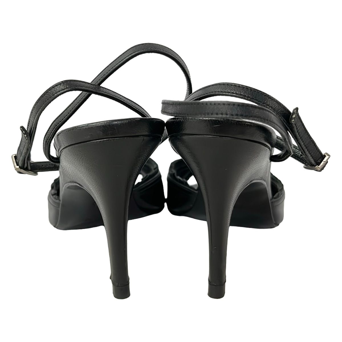 Chanel Mules 36 Black CC Logo Ruffle Leather — view 3