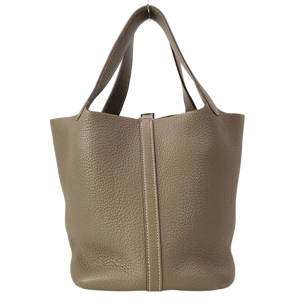 Hermes Handbag Picotin MM Etoupe Silver — view 4