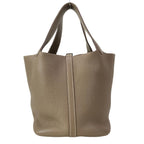 Hermes Handbag Picotin MM Etoupe Silver — view 4