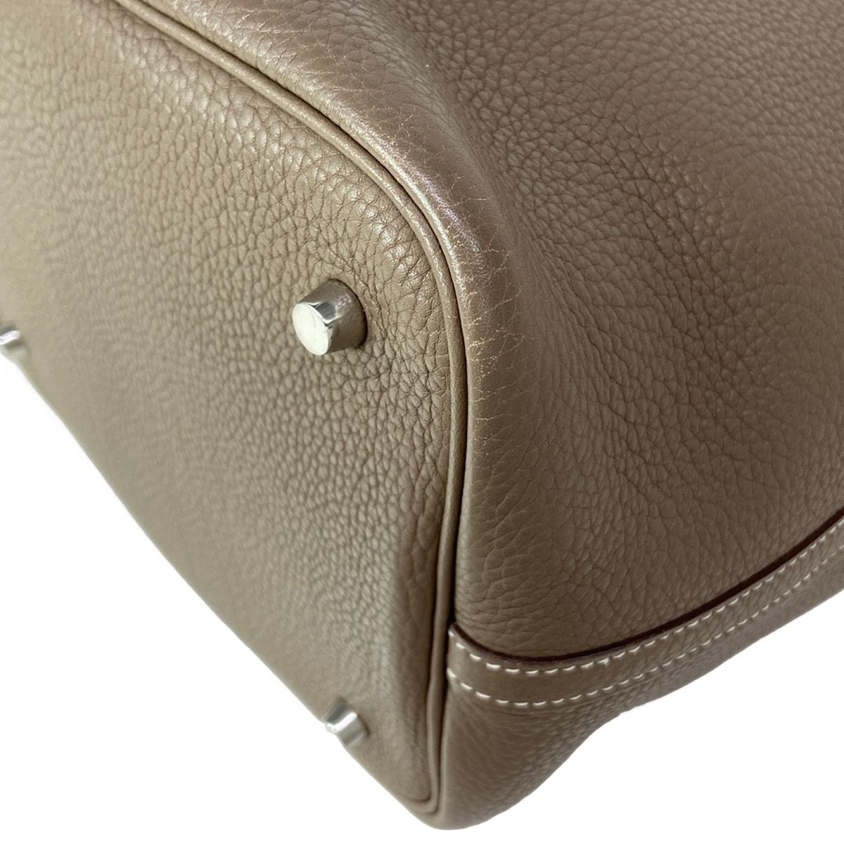 Hermes Handbag Picotin MM Etoupe Silver — view 6