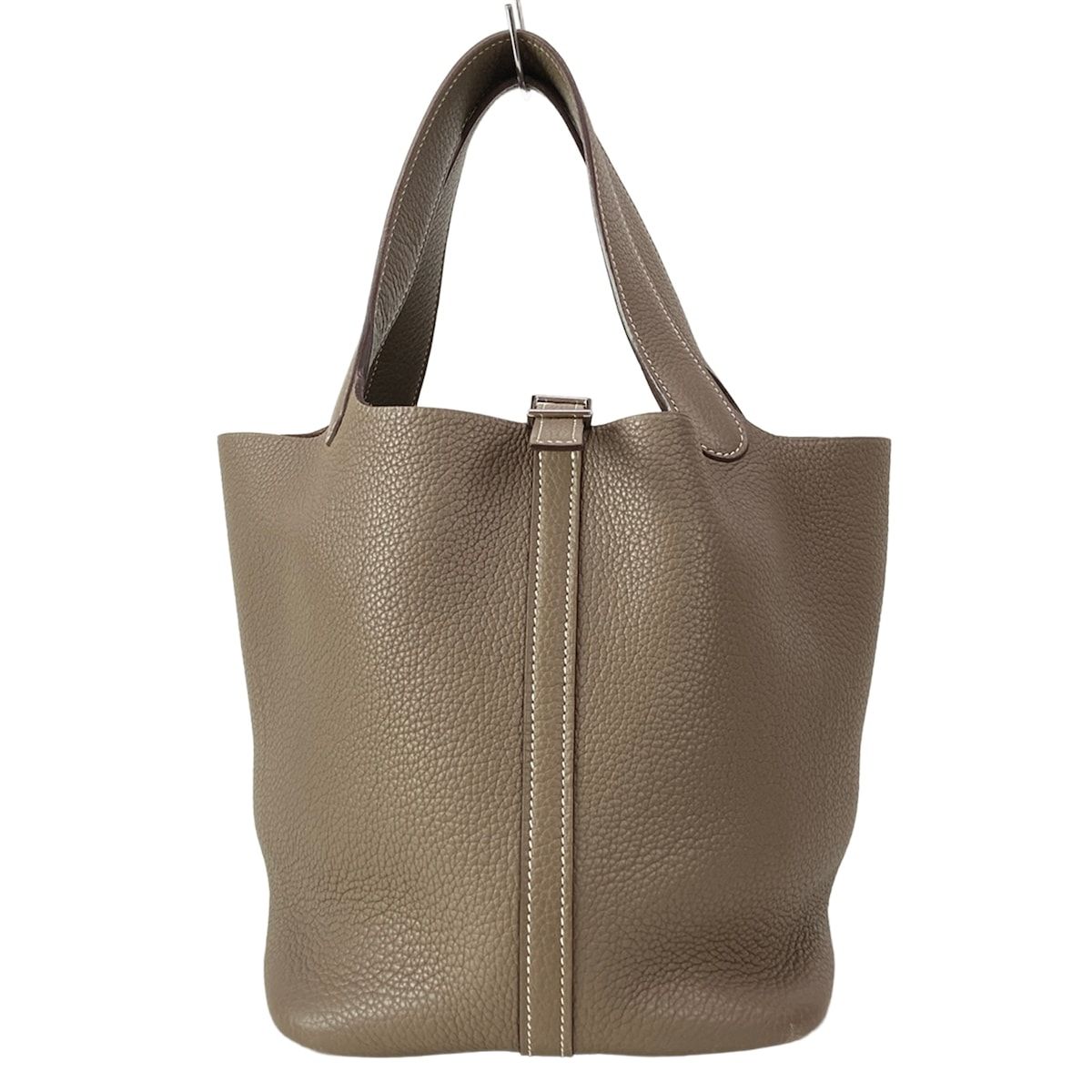Hermes Handbag Picotin MM Etoupe Silver — view 2
